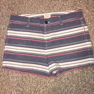 Khakis by Gap 4” Short Blue/white/red stripe 12